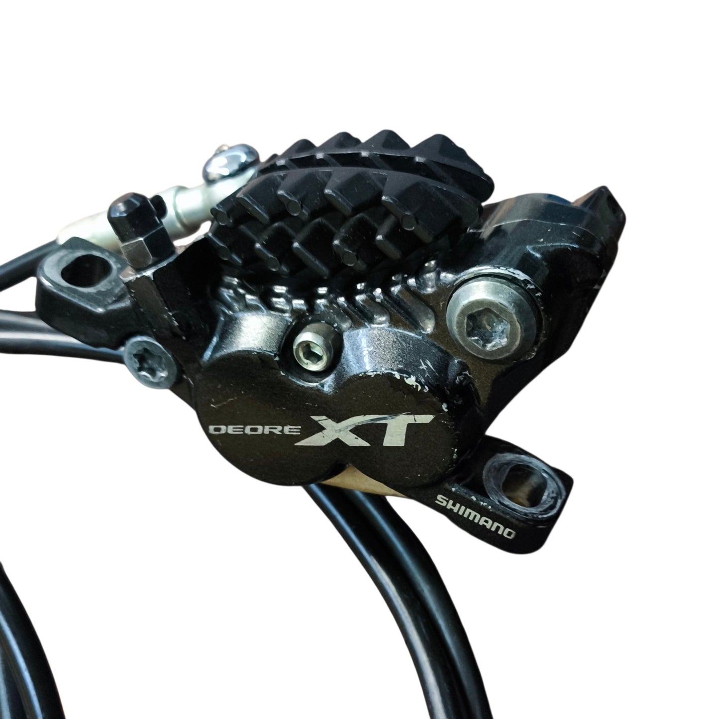 Par de freios Shimano Deore XT 4 pistões M-8020 (Usado)