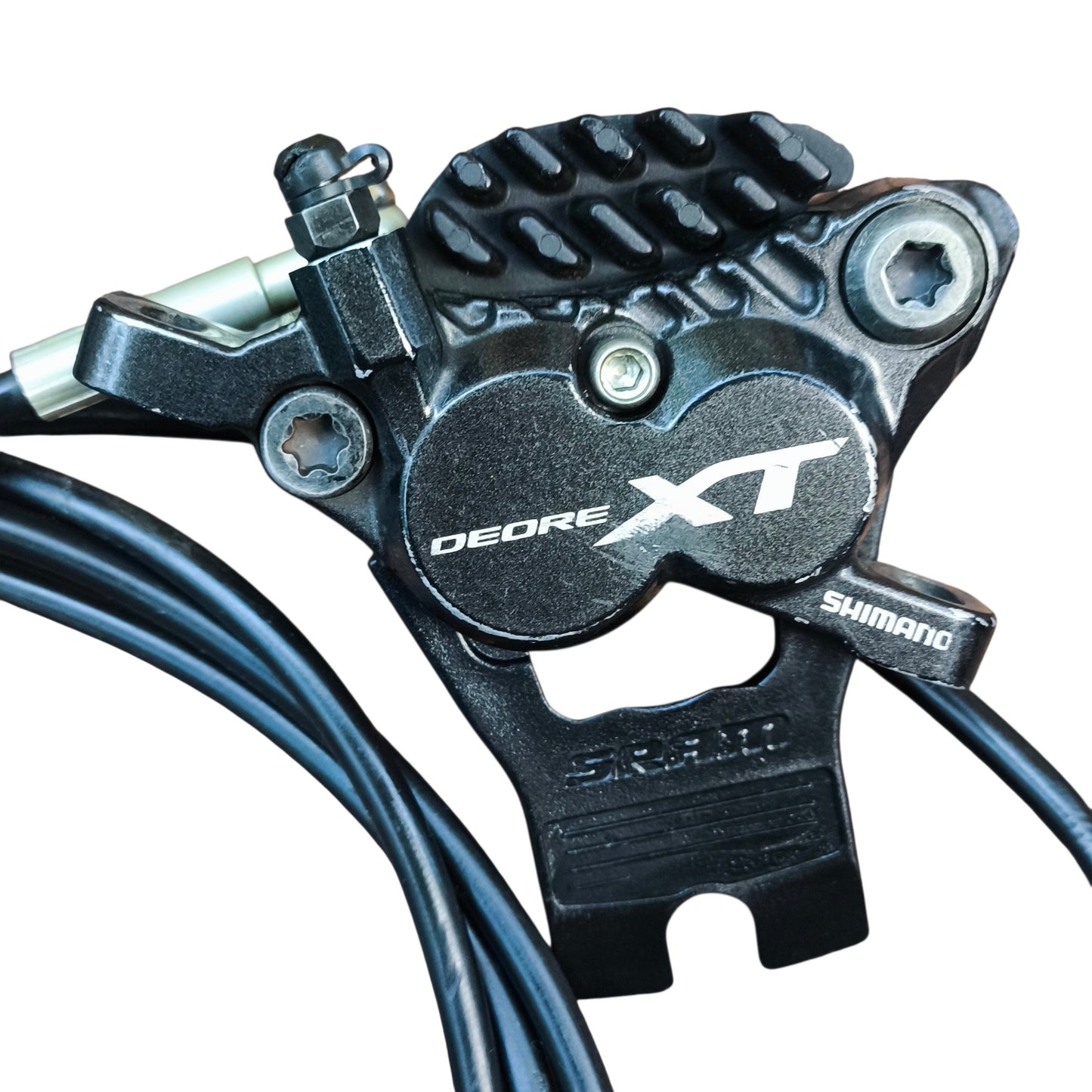 Par de freios Shimano Deore XT 4 pistões M-8020 (Usado)